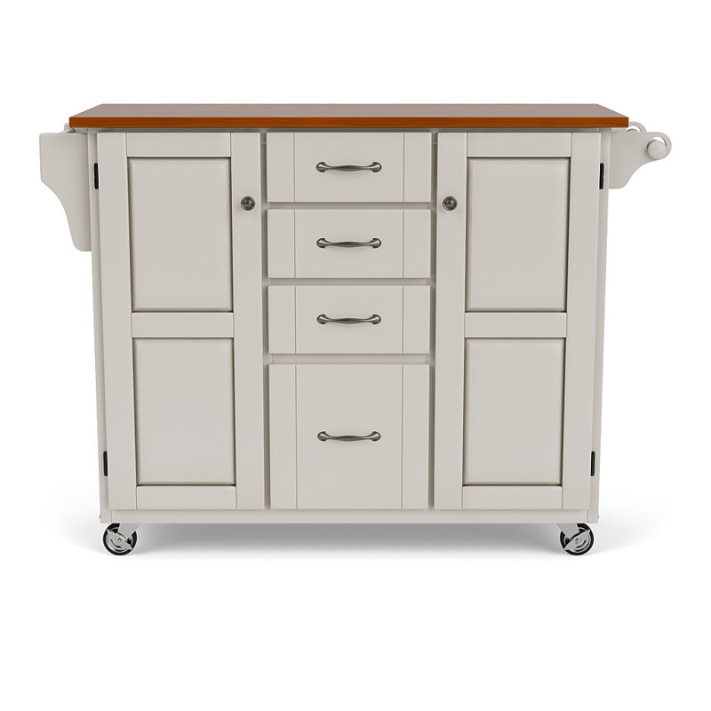 Red Barrel Studio® Littrell Solid Wood Kitchen Island & Reviews Wayfair